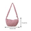 Female Puffer Shoulder Bag Trendy Soft Down Cotton Pillow Shopper Bag Lightweight Quilted Simple Crossbody Bag for Teenage Girls