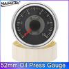 52mm Water Temperature Gauge Oil Pressure Voltage Fuel Level Meter 12V 24V for Auto Boat with 2 Colors Backlights
