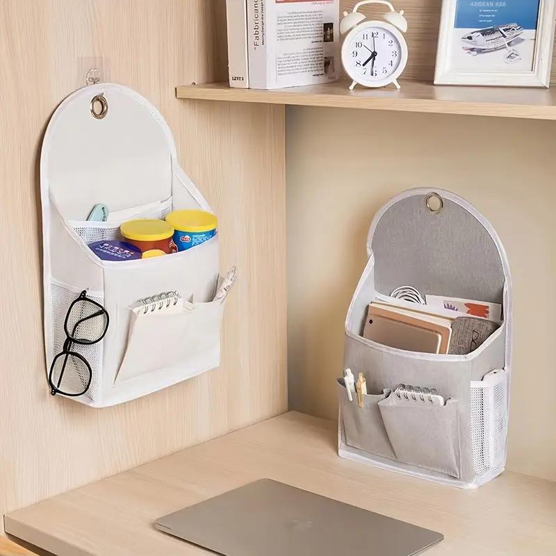 Wall Mounted Storage Bag, Hanging Storage Bag with Side Pocket, Home Organizer for Bedroom, Living Room, Office, Dormitory
