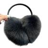 Women's Korean Style Winter Cycling Earmuffs - XL Real Fox Fur, Anti-Freeze, Cold-Proof Ear Protection Trend.