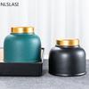 Carrito de té de cerámica, contenedores para té Tieguanyin, caja de té de viaje, tanque de almacenamiento, tarro de té sellado, lata de café, organizador de especias y dulces