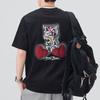 Mens Updated Summer Relaxed Fit Round Neck Short-sleeved T-shirt Thin Printed Short T-shirt