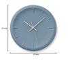 Lemnos Analog Wall Clock, Porcelain, Blue, Relief, RF22-06 BL, Diameter 274mm X 40mm