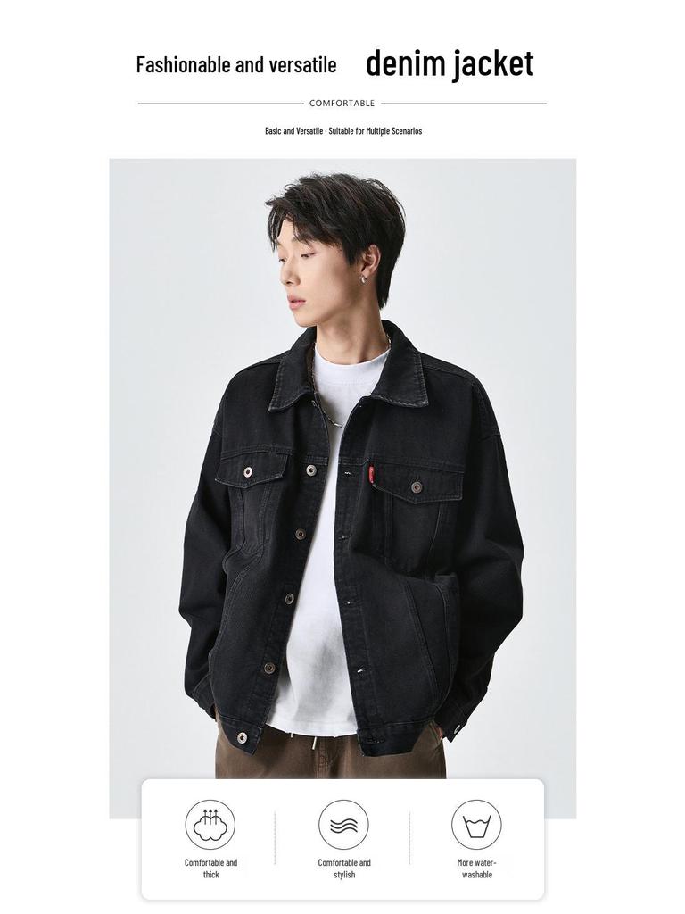 2025 LEE Men's Trendy American Style Versatile Denim Jacket