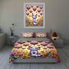 Cat, Hearts, Flowers Bedding Duvet Cover Sets Duvet Covers Pillowcases Gifts (1 * Duvet Cover 2 * Pillowcases, Without Duvet Insert)
