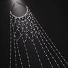 Hollow Mesh Bridal Hair Chain Imitation Pearl Wedding Hair Accessories  Women Gifts