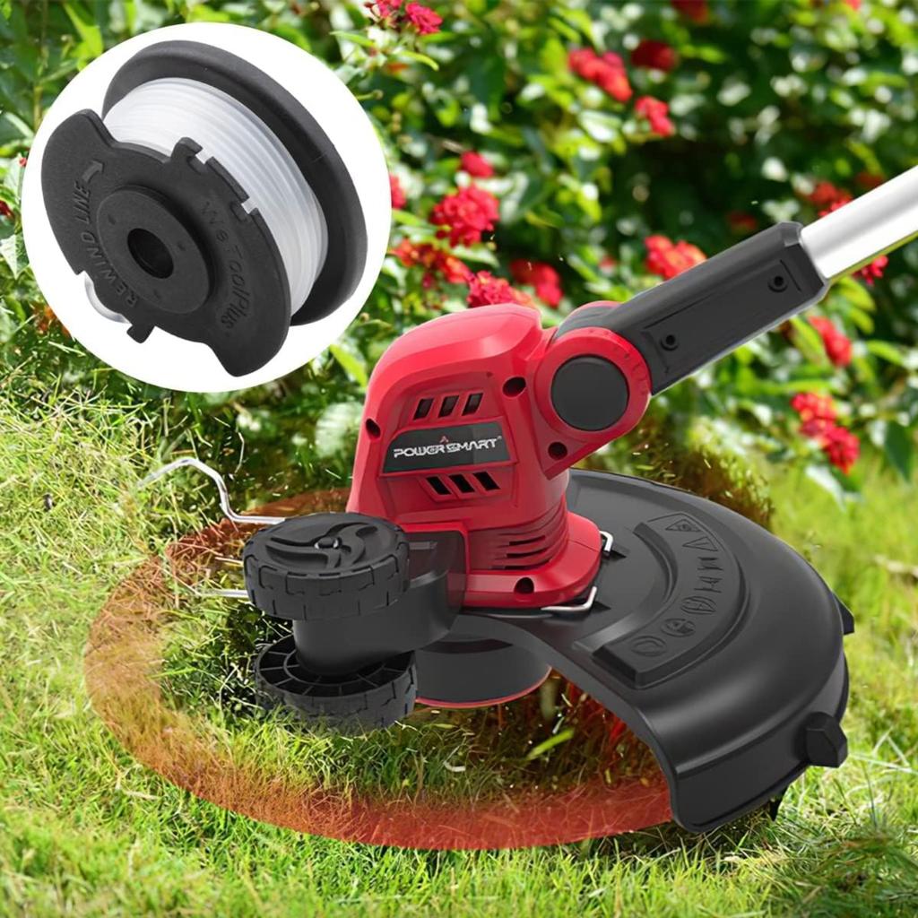 6 Pcs 0.065'' Weed Eater String 20V Max for Fits Hyper Tough HT-19-401-003-06 & HT-19-401-003-07, 0.065 Mm 16ft Trimmer Spool Line Weed Eater