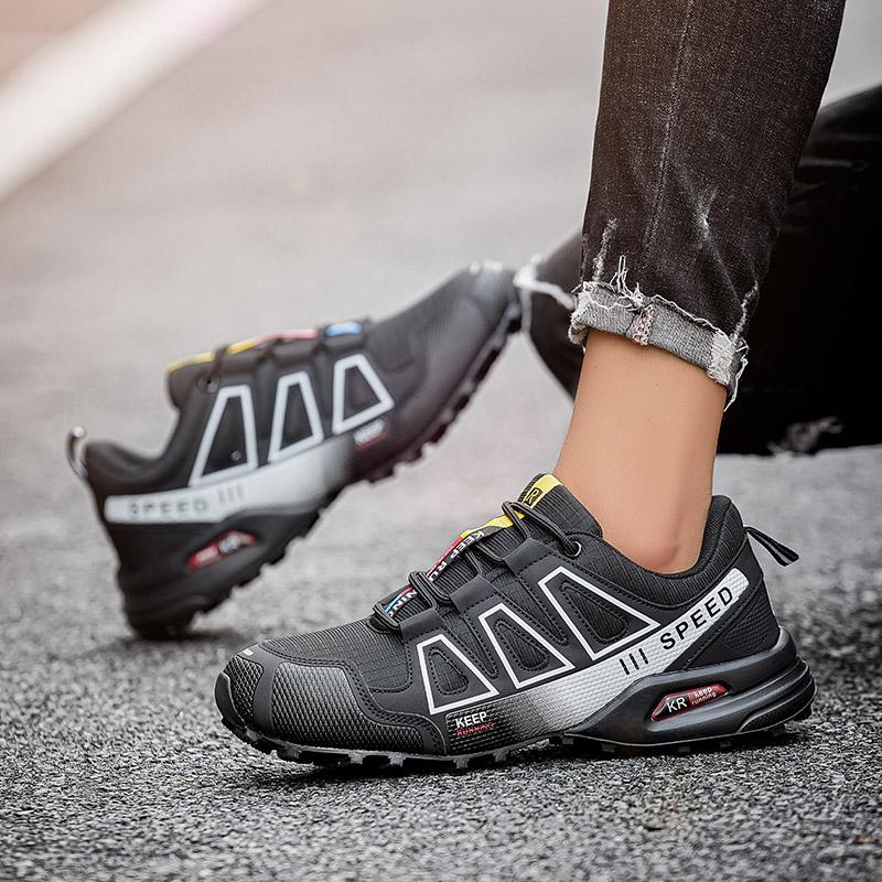 Men‘s Waterproof Hiking Shoes Outdoor Trainers Lace-up Climbing Shoes Women Trekking Sneakers Anti-slip Hunting Tactical Sneaker