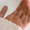 18K Gold Plated Silver Square Diamond Mini Hoop Earrings for Women - Simple Luxury Ear Cuffs