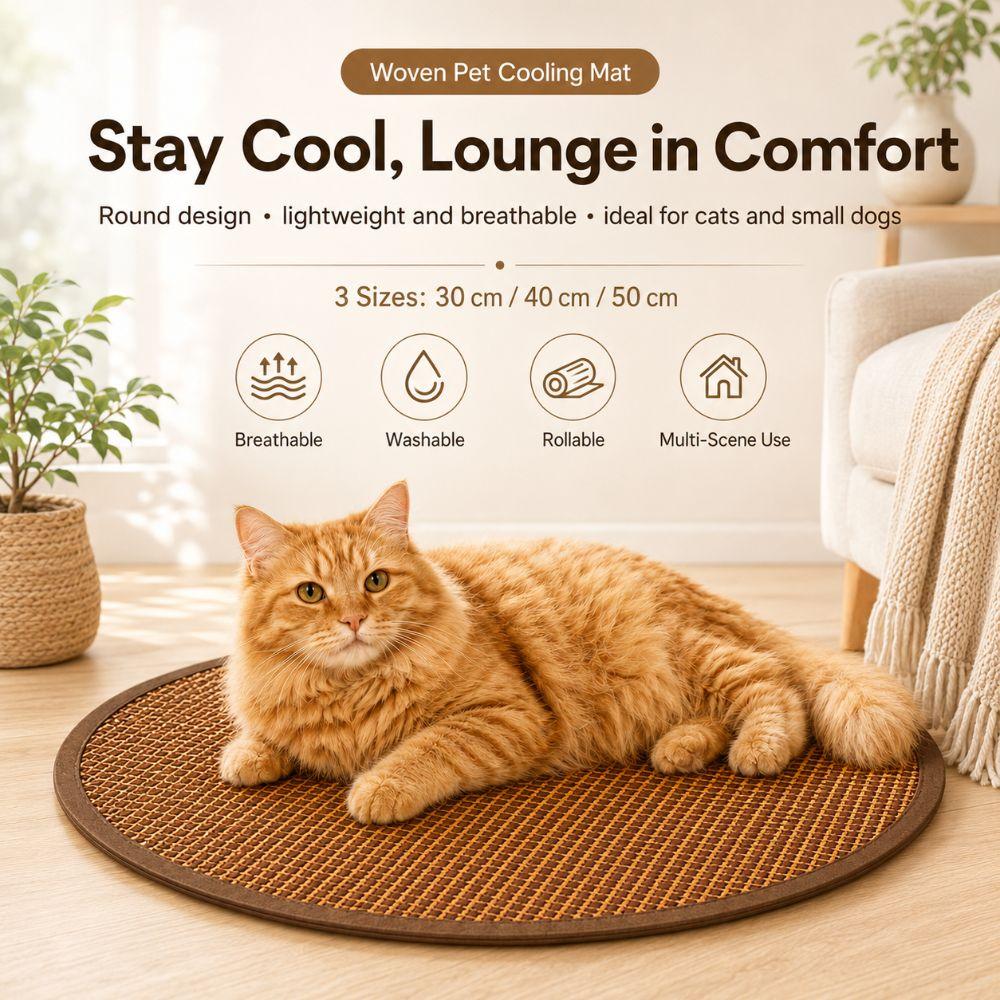 Breathable Cat Bed Mat Washable Summer Sleeping Pad New Pet Cooling Mat  Sleeping Area
