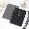 PU Leather Agenda Book Colorful Inner Page Appointment Book To Do List Notepad  for Student Gift