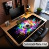 Soccer Theme Custom Mouse Pad Personalized With Name Text Customized Desk Mat For Office Home Decor