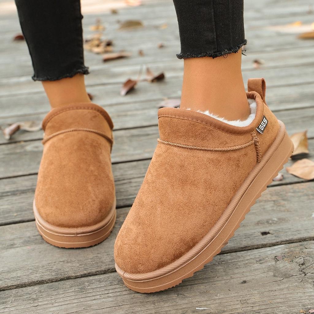 Anti-slip Shoes, Snow Boots, Women's New Style, Padded Flat Sole, Thick Cotton Shoes