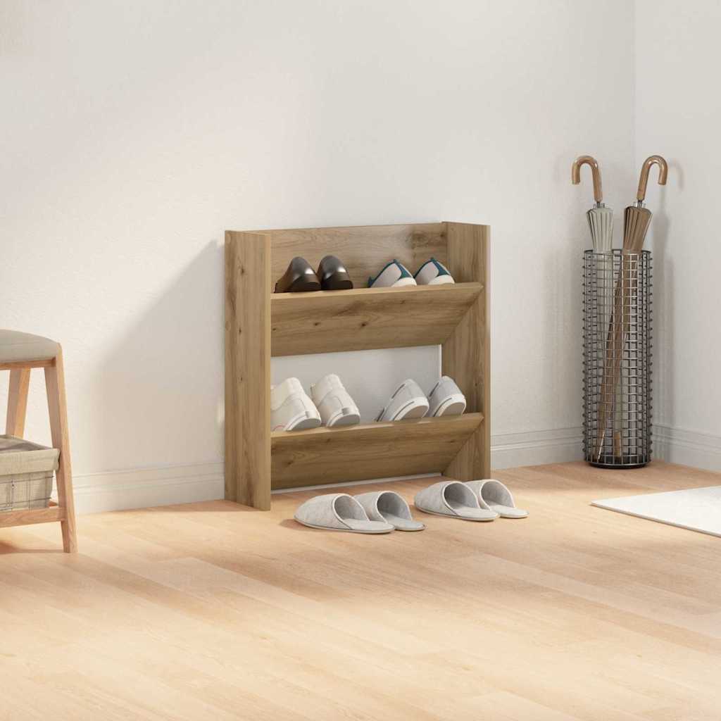 Shoe Cabinet Artisan Oak 60 x 18 x 60 cm Particleboard