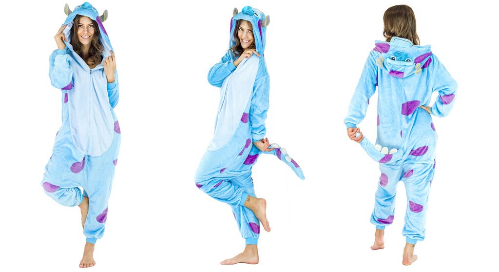 Sulley Příšerky s.r.o.. Kigurumi overalový kostým - M