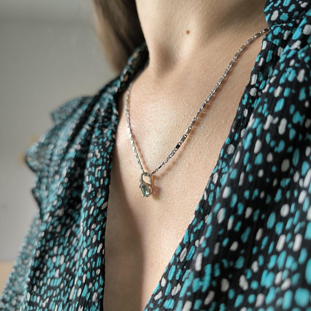 Pendentif en argent avec topaze mystique 0.582ct (2190318)