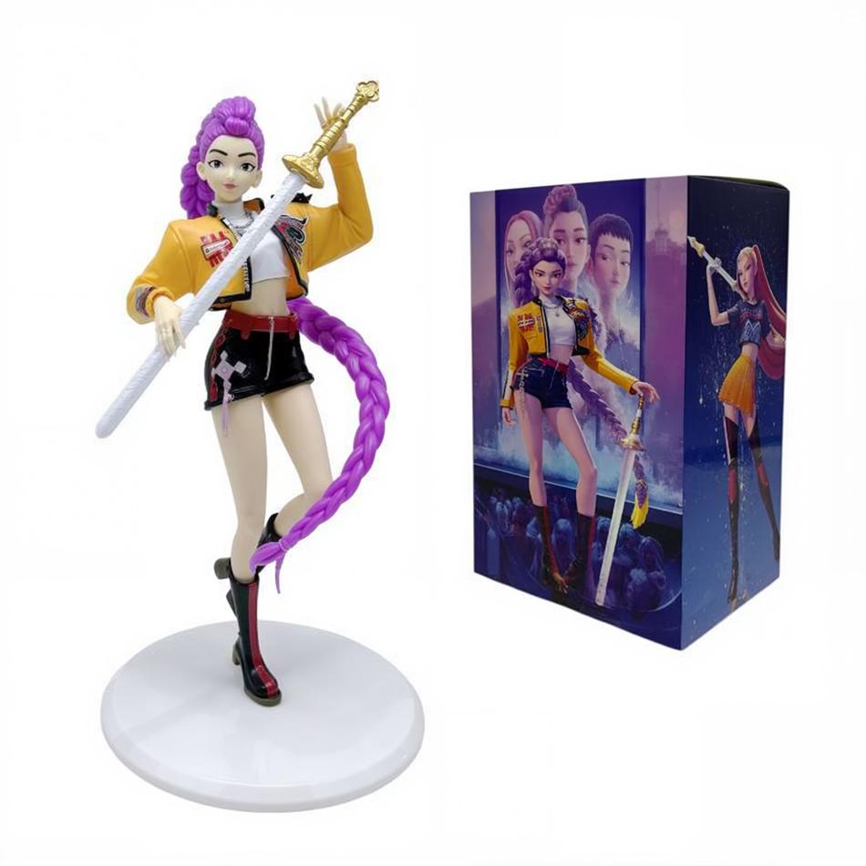 New Anime Kpop Demon Hunters Action Figure Model Toy 16CM Demon Hunters Rumi Ornament Collection Figures Model Toy For Kid