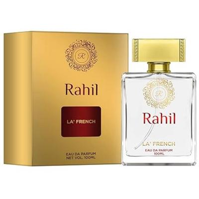 La' French Rahil Parfum pre mužov a ženy | Prémiová luxusná vôňa | Zmiešané s oudom, pižmom a vanilkou | Darčeková sada parfémov 100 ml