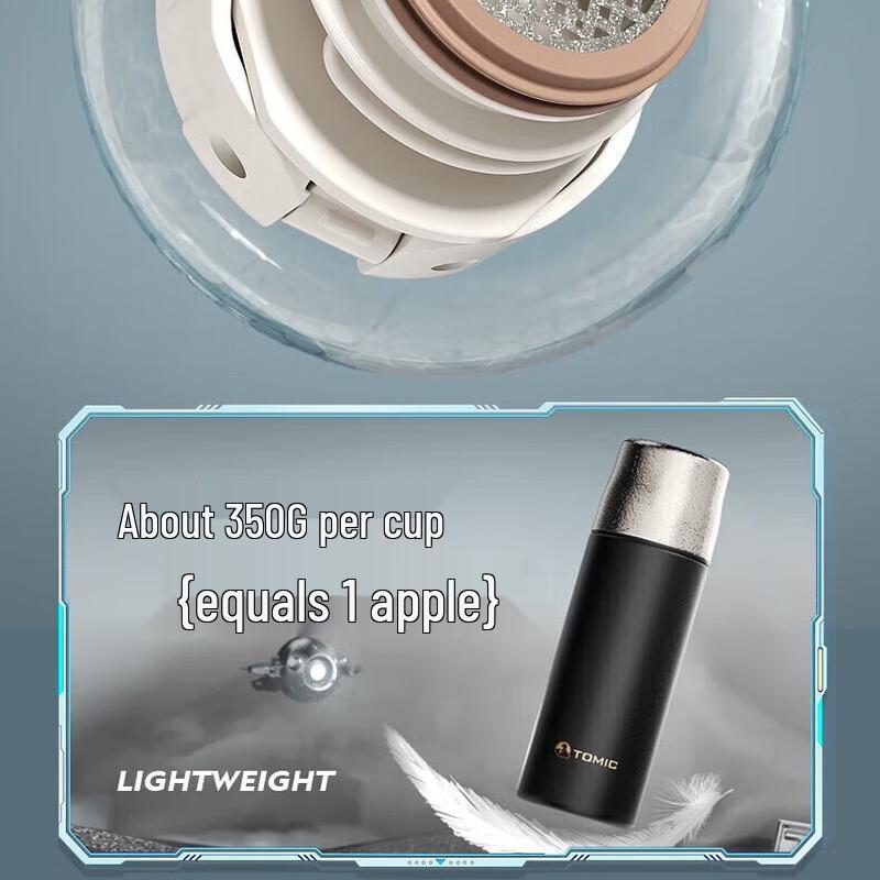 TOMIC Retro Hammered Titanium Vacuum Flask