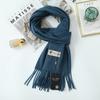 Women'S Thick Warm Solid Color Scarf Autumn And Winter New Style Cashmere Scarf Versatile Wool Scarf