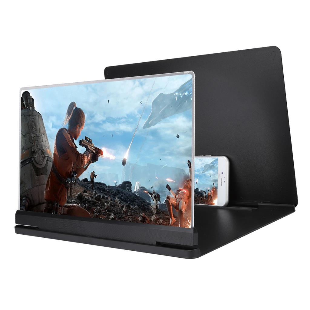 18X Mobile Phone Screen Magnifixer Amplifier 14in Anti Radiation Zoom Prevent Reflective(Black)