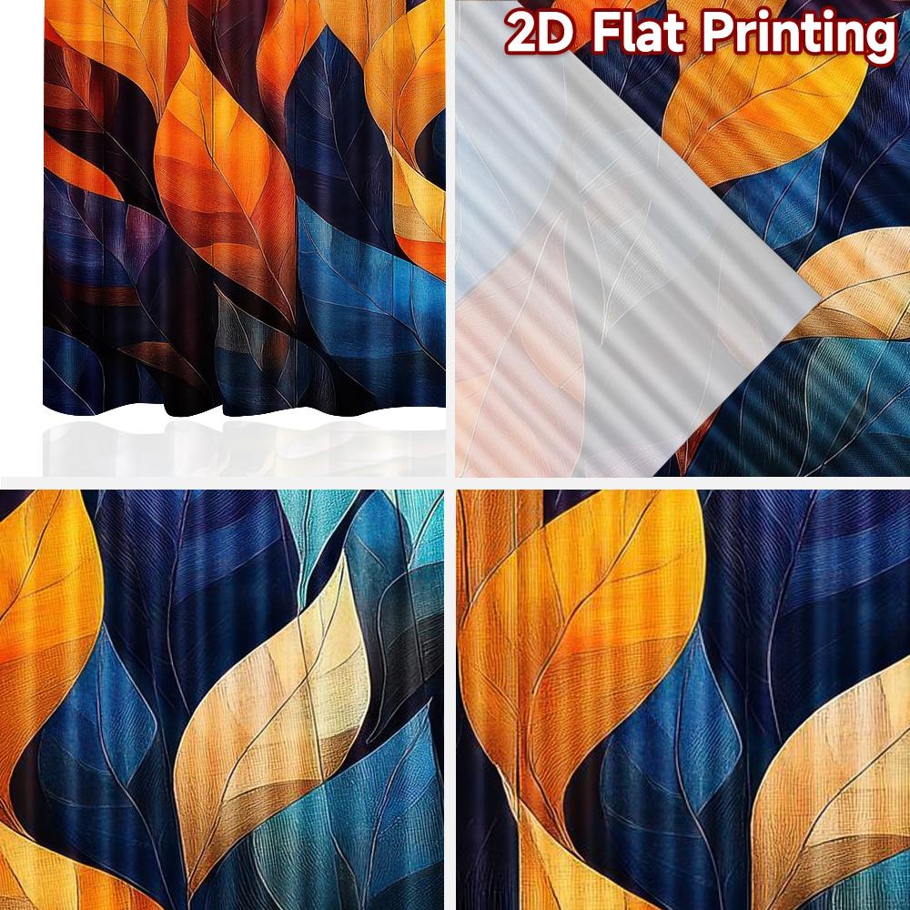 1pc 2D flat Photography Backdrop Popular Background cloth Colorful Autumn Leaves 100% Polyester Festive Wall Decor for Suitable