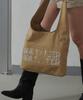 DEARMYDEER Slouch Cotton Shoulder Bag (Beige)