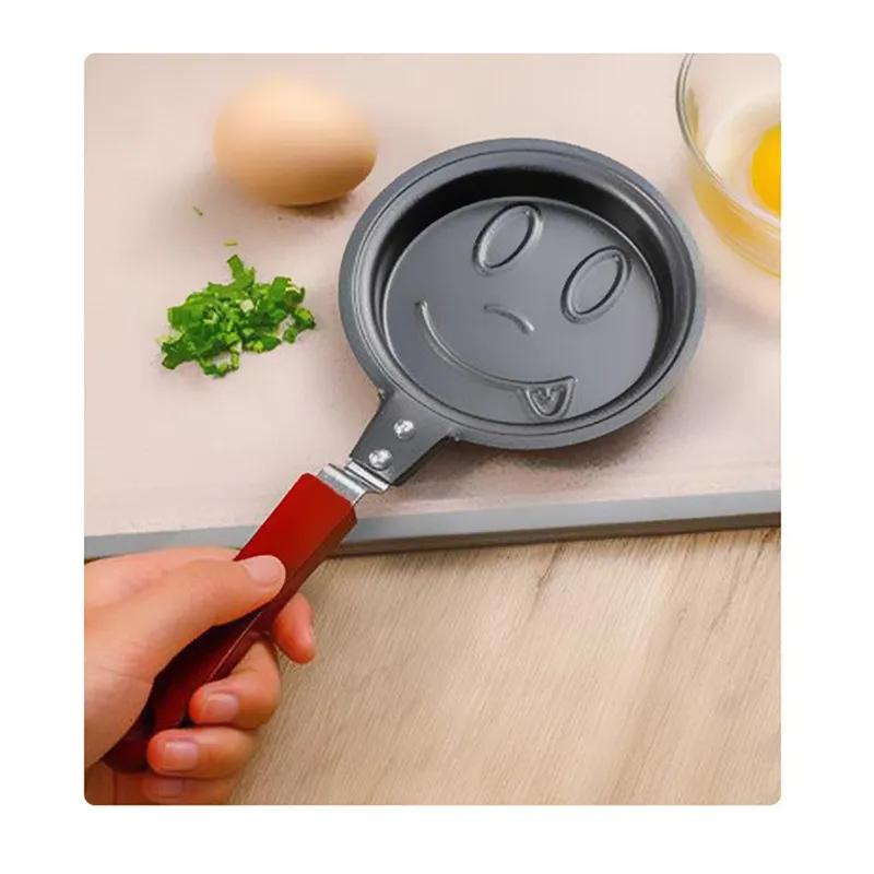 Cartoon Mini Frying Pan Flat Bottomed Pan Creative Non Stick Pan Household Breakfast Pan Animal Shaped Heart-Shaped Frying Pan YLE475