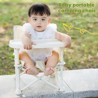 Yousheng Tragbarer 3-in-1 Baby-Booster-Sitz Gemütlicher Bodensitz mit Futtertisch Faltbarer Kleinkind-Booster mit Sicherheitsgurt und Aufbewahrungstasche für Reisen