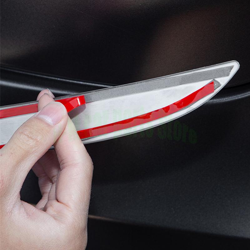 Auto Accessory Rear Tail Trunk Door Lid Car Stainless Steel Tail Trim For Tesla Model Y - Tail Gate Tail Trim 2PCS /