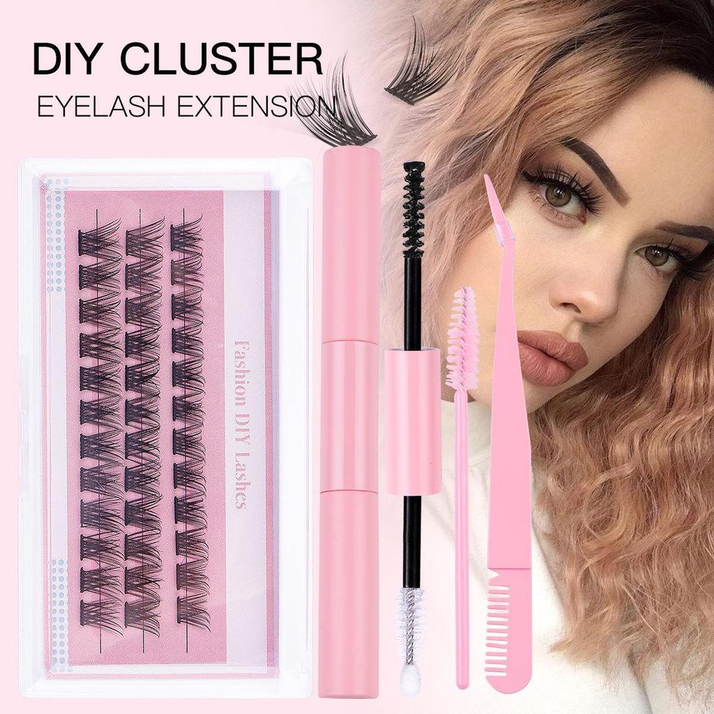 European & American DIY Cluster Faux Eyelashes - Dense & Natural-Looking