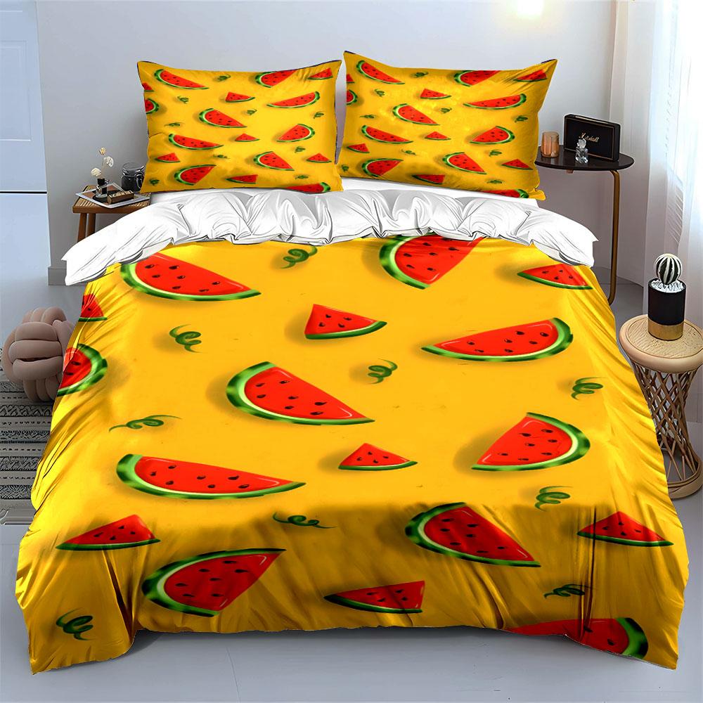 Saftige Wassermelonen-Traumlandschaft. Bettwäsche-Sets Bettbezüge Kissenbezüge(1* Bettbezug 2* Kissenbezüge ohne Bettdecke)