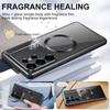 For Samsung Galaxy S24 S23 S22 S21 Ultra Case Metal Aluminum Alloy Magnetic Magsafe Car Phone Holder Perfume Protective Back Cover