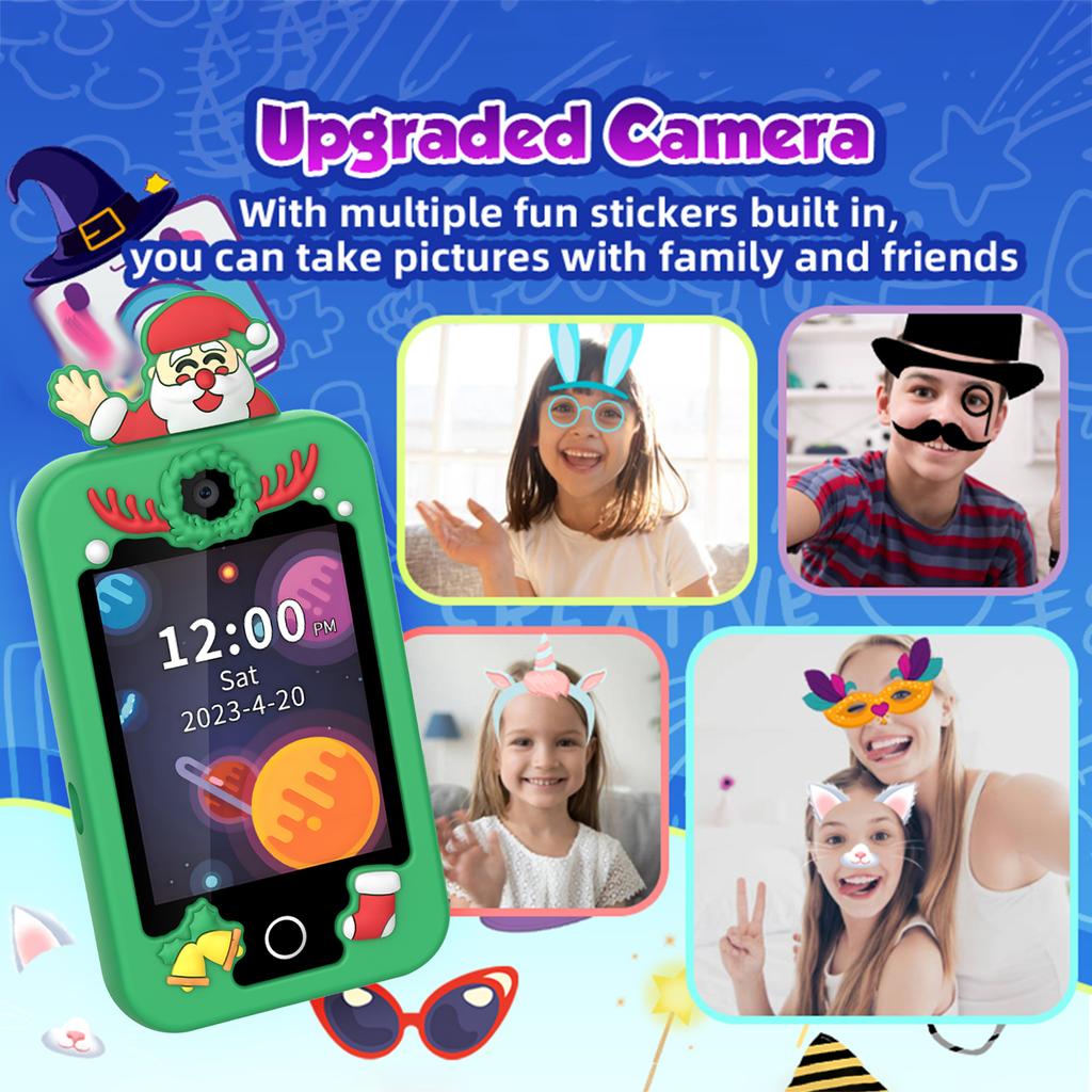 Children s Smart Phone Touchscreen Multi function Learning Education Toy with Camera and Games