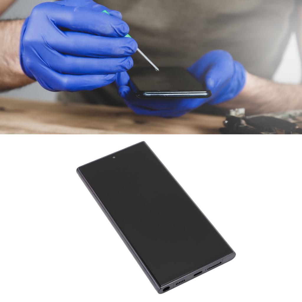 Screen Replacement for Galaxy S22 Ultra 4G 5G Euro US Version Ultra Thin Frame TFT Display Touch Scr
