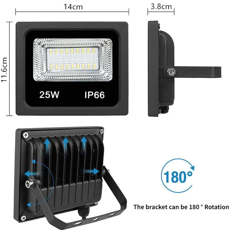 25W RGB Projection Light Intelligent Bluetooth APP Flood Light Landscape Stage Lighting RGB Floodlight