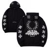 810 CHROME HEARTS 2025 Autumn and Winter New Plus Size Classic Style Logo Hooded Sweatshirt, Suitable for Couples To Wear