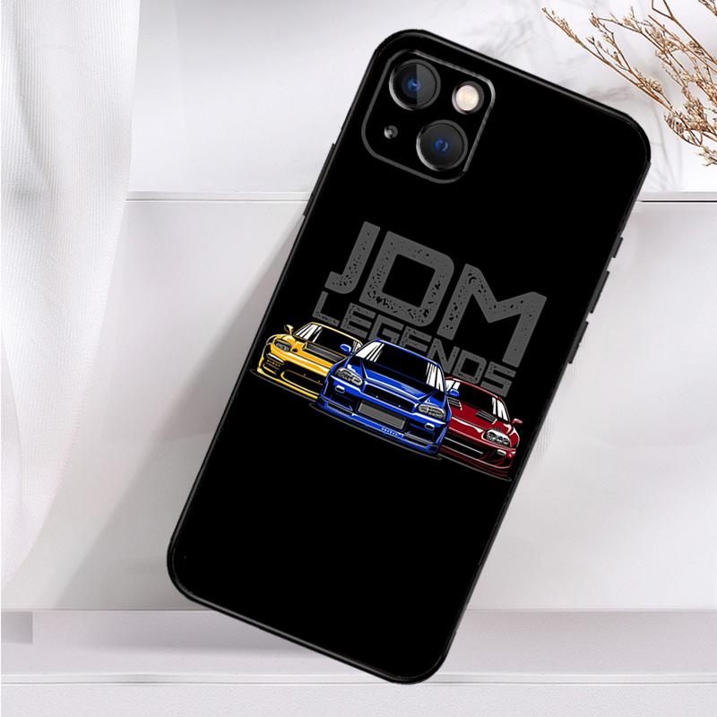 JDM Legenda Driftové Auto Pouzdro na Telefon Pro iPhone 16 15 14 12 11 13 Pro Max 7 8 Plus X XR XS Max 13 12 Mini Kryt