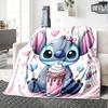 1pc Stitch Tropical Paradise Flannel Blanket,Ultra Soft Warm Plush Throw for Home Bedroom Bed Sofa Cover Camping Picnic gift Y7178