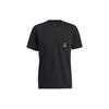 T Shirts Men's Black Crew Neck Moderate Straight Fit GP3435
