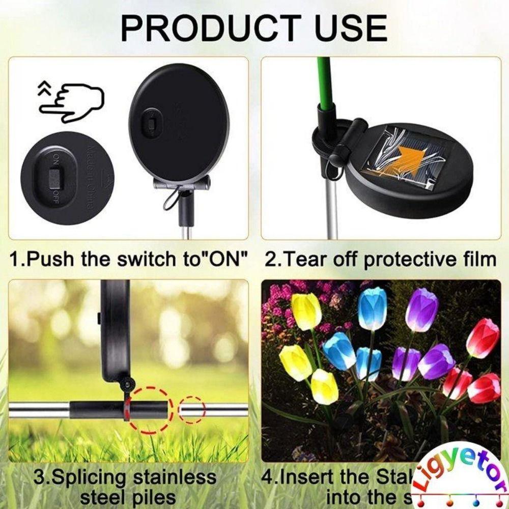 Outdoor Landscape Night Lamp Waterproof Lawn Stake Lights  For Home Garden Yard Lawn