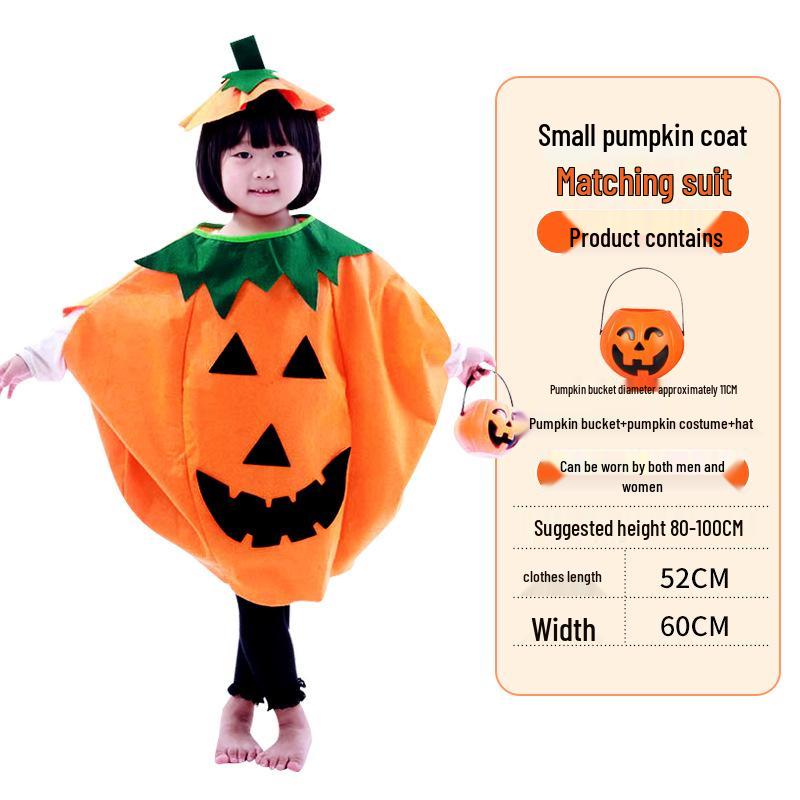 Halloween Pumpkin Costume: Kids' & Adults' Cosplay Outfit for Performances