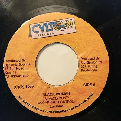 7-Zoll Schallplatte LUCIANO - Black Woman / Version Preist Rhythmus KEINER Cylton Records Jamaika Reggae, Ska & Dub Gebraucht