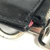 Salvatore Ferragamo Vintage Logo mit Riemen Tasche Beutel Clutch Tasche Leder Schwarz