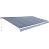VidaXL Manual Folding Awning Garden Awning Patio Awning Terrace Awning Outdoor Awning Canvas Courtyard Awning Balcony Awning 276352