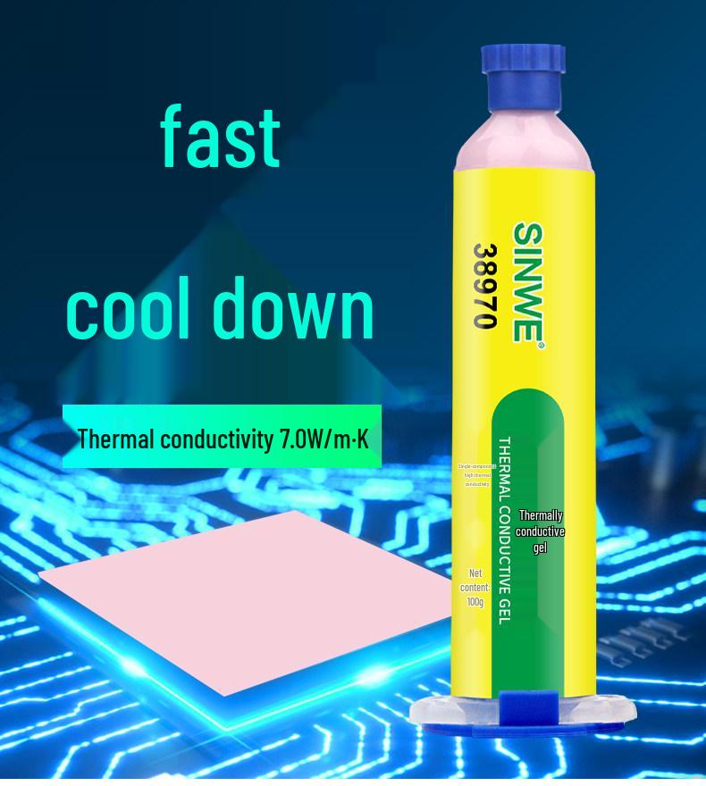 6W Thermisch leitfähiges Gel für CPU/GPU-Kühlkörper - Silikon-Isolierknete-Platte 3065