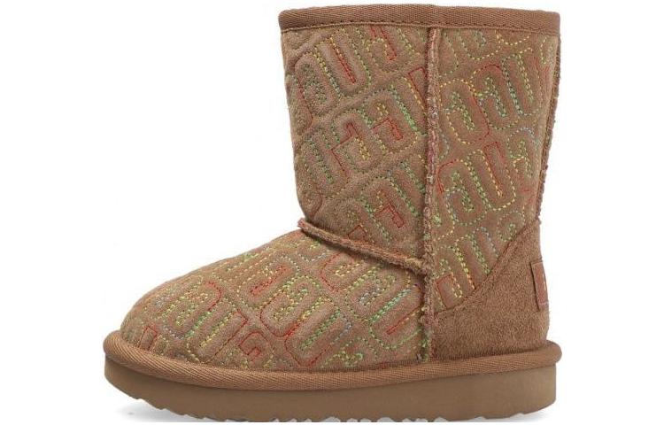 UGG Suede Low Shaft Kids Boots Light Umber Kids 1112383T-CHE 22