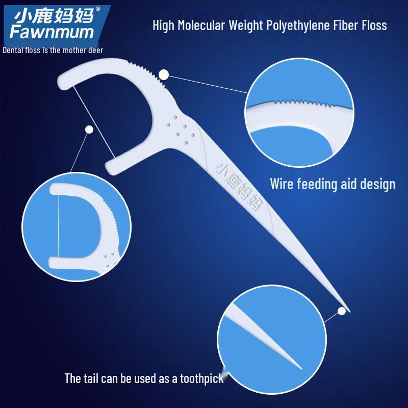 FAWNMUM Disposable Dental Floss Picks