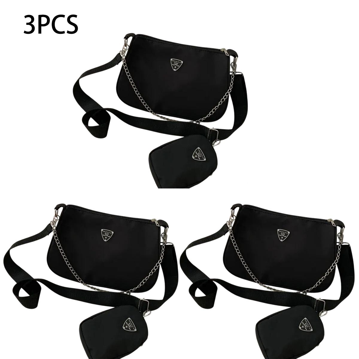 Market-6 Nylon Crossbody Tas Voor Dames Mode Draagbare Casual Onderarmtas Studenten Cross Body Tas (20cm