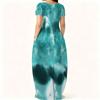 Oversized Ladies Crew Neck Dress Short Sleeve Soft Fabric Garment For Summer Picnic And Daily Casual Use